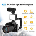 Appareil photo numérique Wifi avec écran HD 64 mégapixels D5, vision nocturne 4K