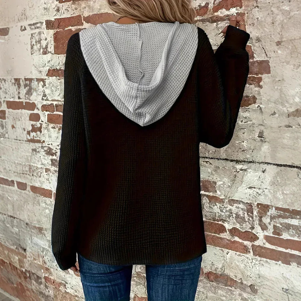 Sweat à capuche décontracté ample à manches longues pour femme