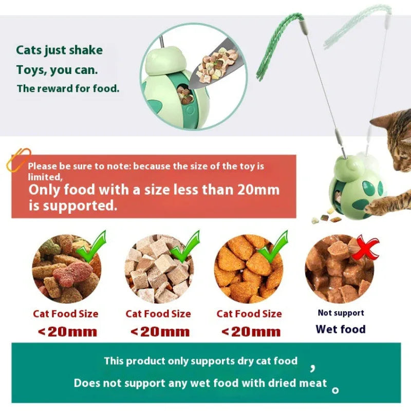 Jouet distributeur de nourriture pour animaux de compagnie anti-fuites, attrayant et stimulant