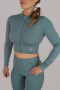 MISS ON RIBBED Seamless Träningsjacka