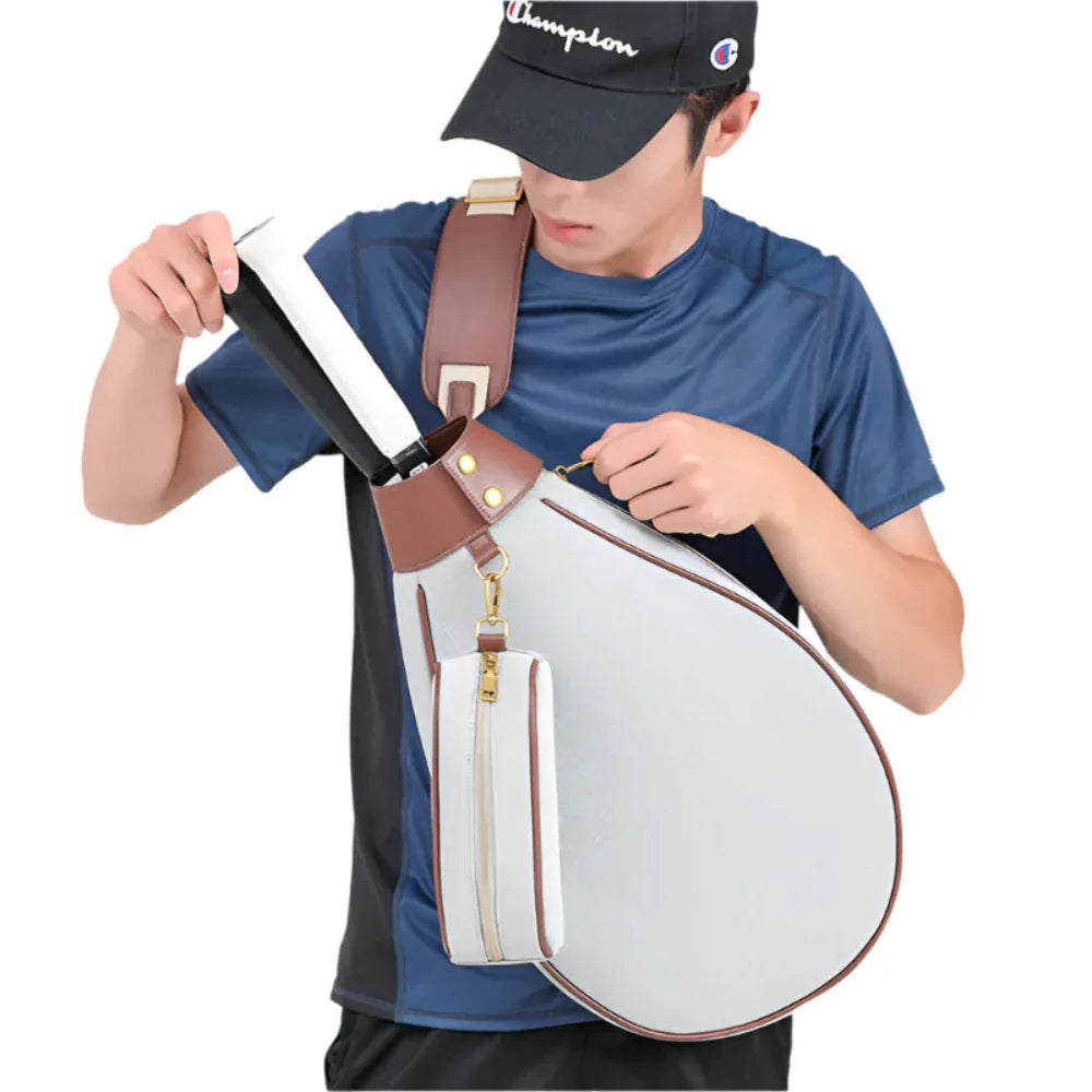 Große Kapazität Einzelschulter Badminton Tennis Umhängetasche Schläger Tasche