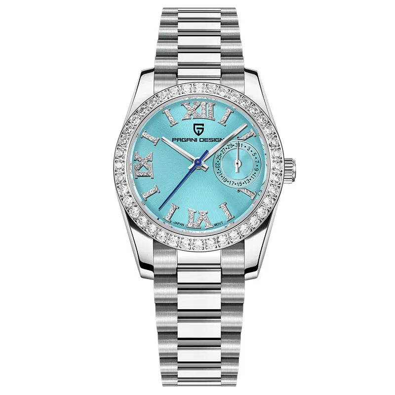 Montre Élegante en Acier Inoxydable Étanche pour Femmes