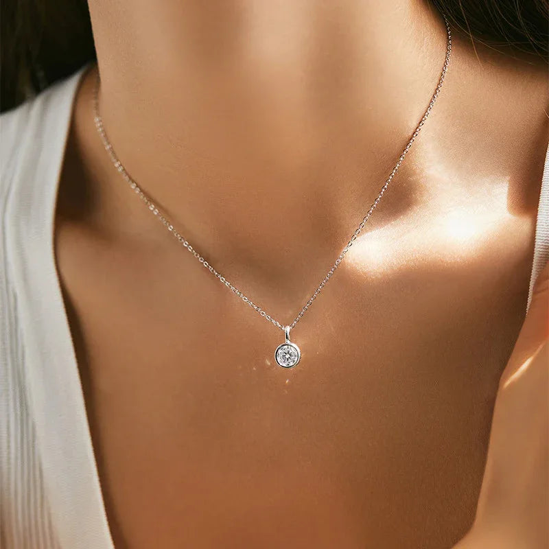 Élégant collier en argent fin pour femme