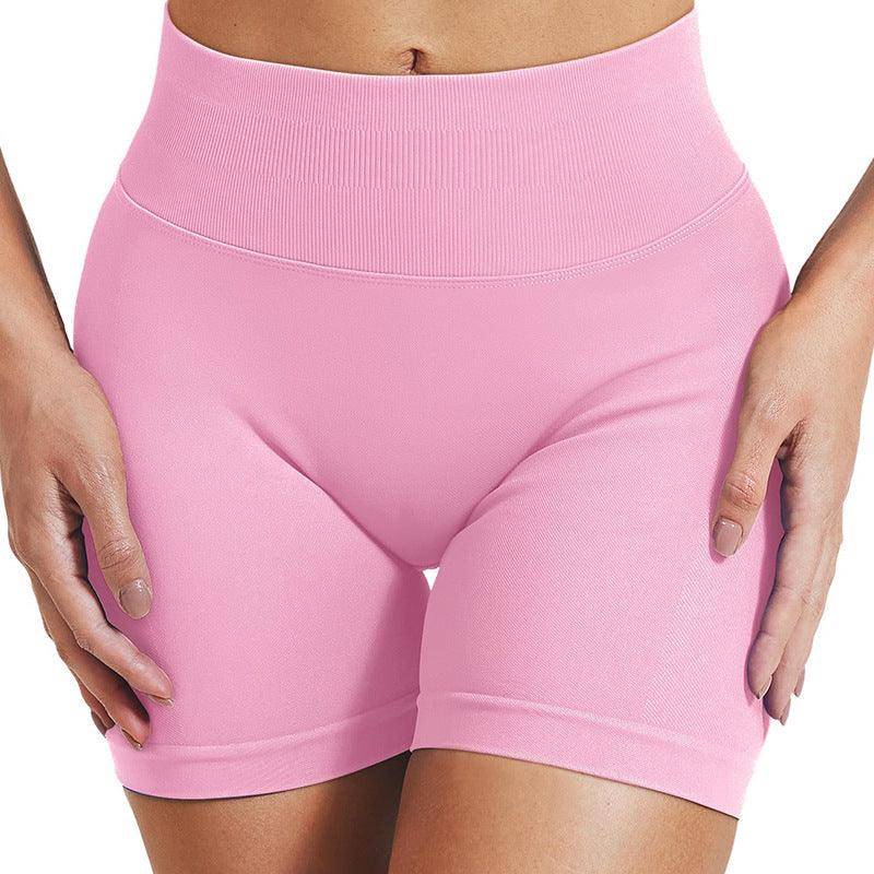 Short de yoga taille haute, serré, rehausseur de hanches, sans coutures, respirant, séchage rapide