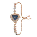 Montre élégante pour femme, assortie à tout, avec chaîne de fleurs incrustée de diamants
