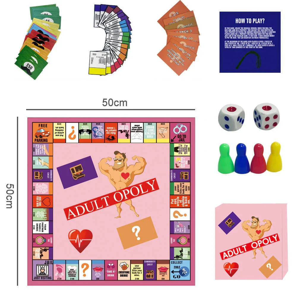 Jeu de société Monopoly Hot Soirée Jeux pour Couples