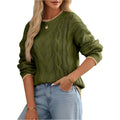 Damenmode Rundhals-Top Mehrfarbig