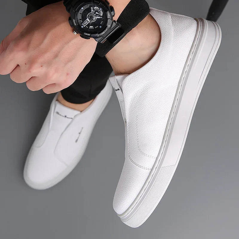 Chaussures décontractées et confortables, respirantes, antidérapantes, tendance, à semelle souple, bout rond, talon plat à enfiler