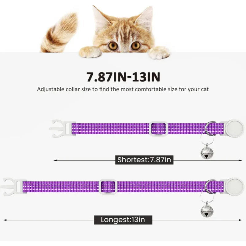 Collier pour chat en nylon respirant et confortable Produits pour animaux de compagnie