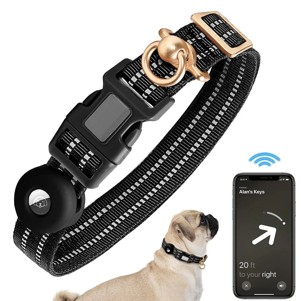 Silikonhülle Nylon Halsband für Hunde (verlorengehensicher)