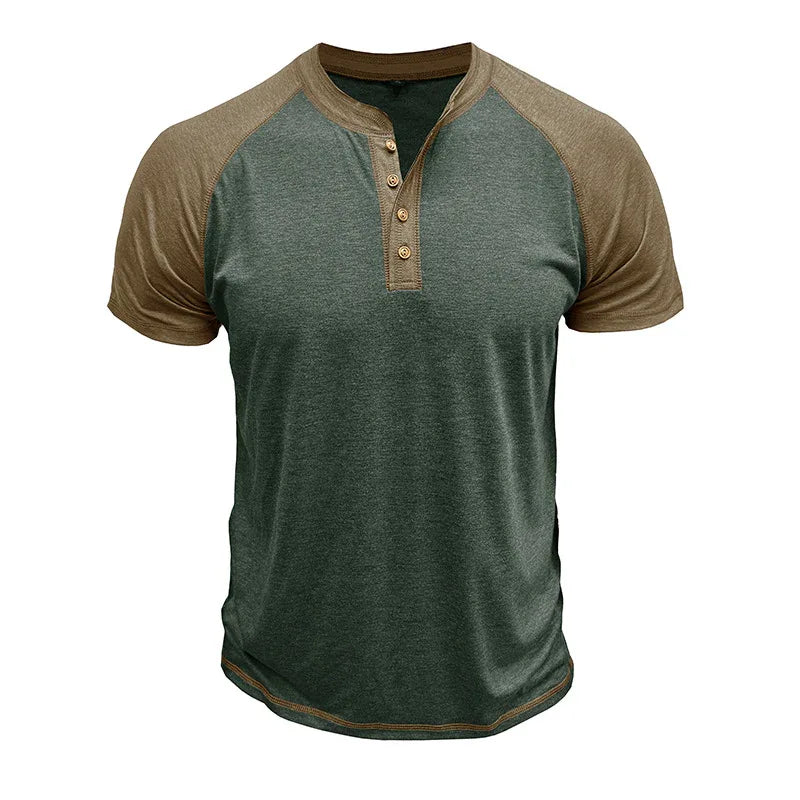 Herren Kurzarm Slim Fit Bequemes Oberteil Hemd