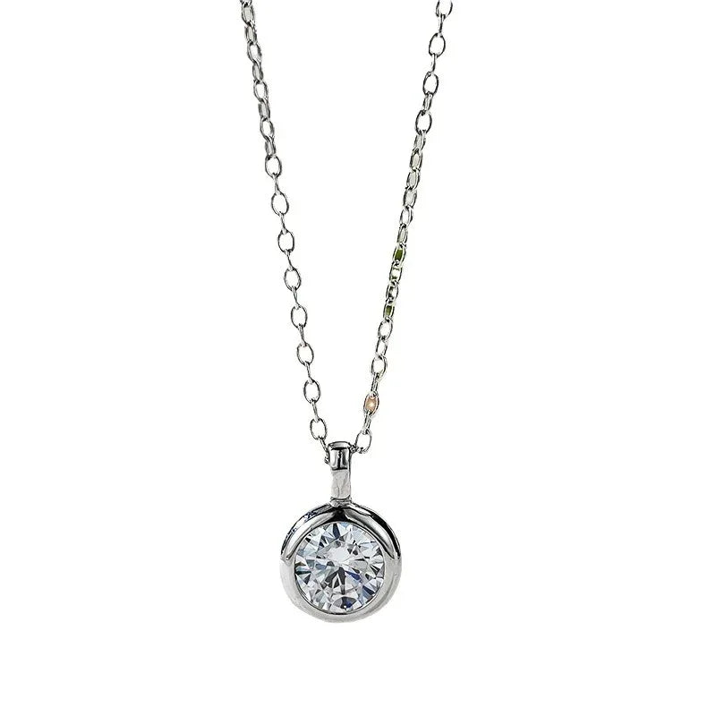 Élégant collier en argent fin pour femme