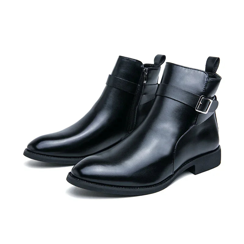 Bottes montantes homme style britannique automne hiver