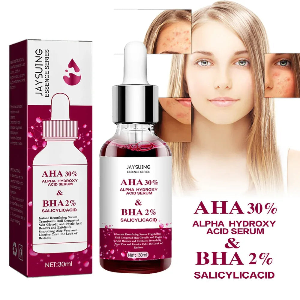 Sérum Acide Tartrique Anti-points Noirs, Acné, Variole, Éclaircissant, Soin de la Peau, Essence Acide