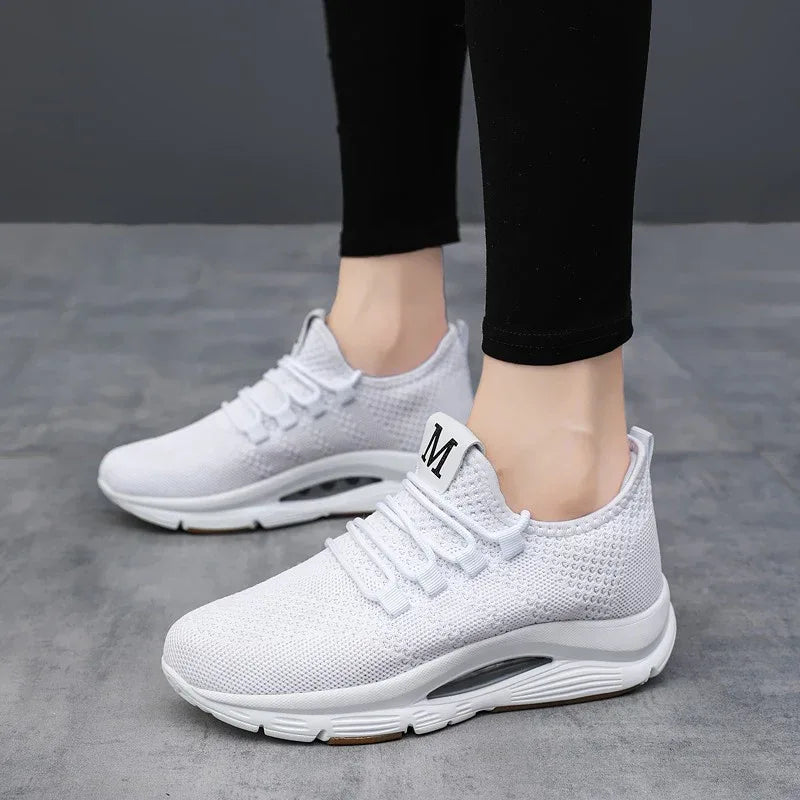 Damen-Freizeitsneaker aus Mesh mit starker Dämpfung