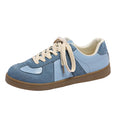 Runde Zehenpartie All-Matching Schnürsenkel Flache Retro Low-Top Sportschuhe