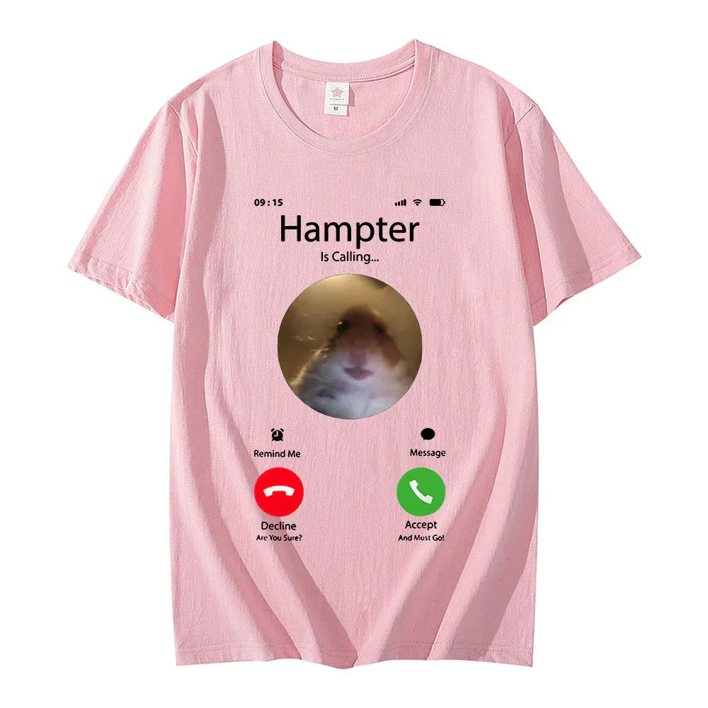 T-shirt unisexe à manches courtes « Hamster fixant la caméra »
