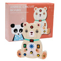 Jouets éducatifs en bois de simulation d'animaux pour circuit imprimé