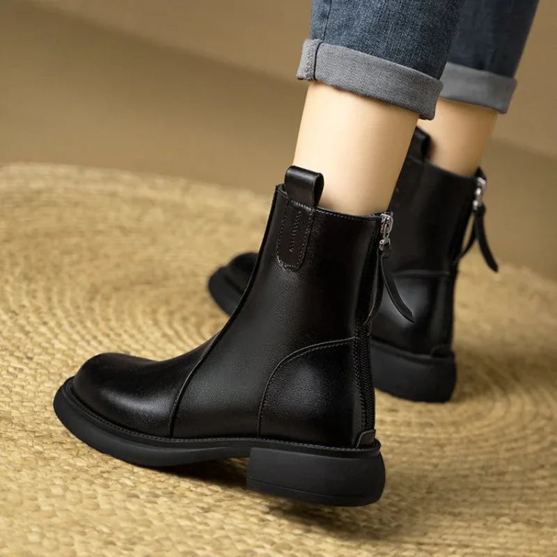 Bottes Martin vintage de style britannique pour femme