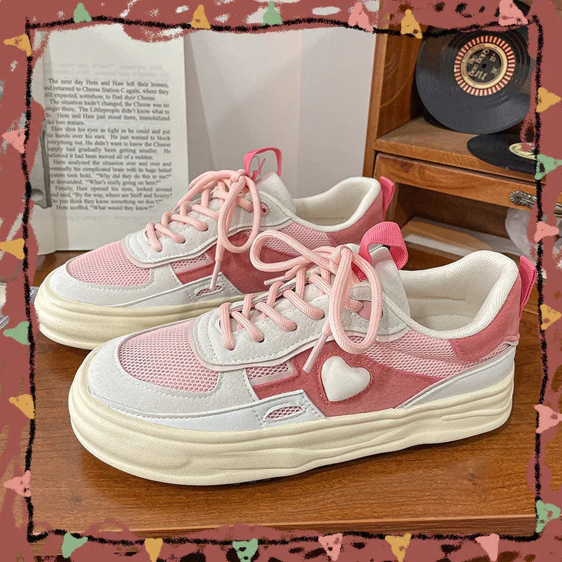 Chaussures de skate étudiantes pour femmes Super Sweet Pleines d'amour