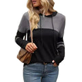 Sweat à capuche doux et confortable surpiqué pour femme