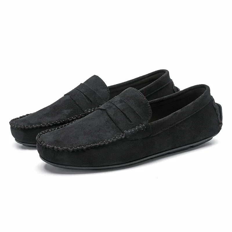 Chaussures pour hommes Mocassins en cuir respirants à enfiler