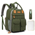 Women's Multifunctional Waterproof Diaper Bag Backpack With Insulated Pockets