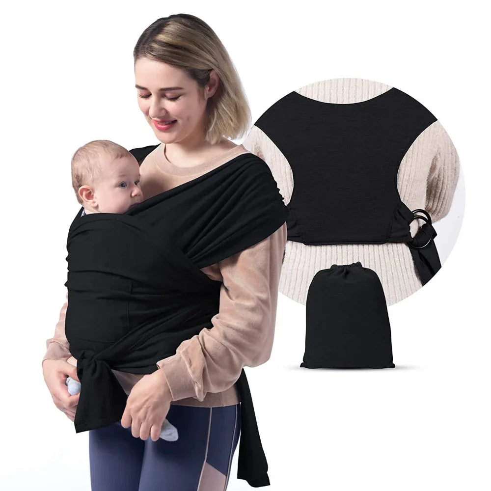Écharpe de portage simple en coton croisé pour bébé - Type X - Porte-bébé pour nouveau-né