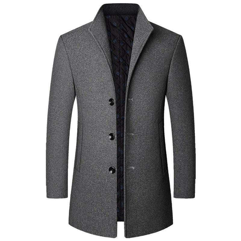 Manteau en laine décontracté d'automne et d'hiver pour hommes