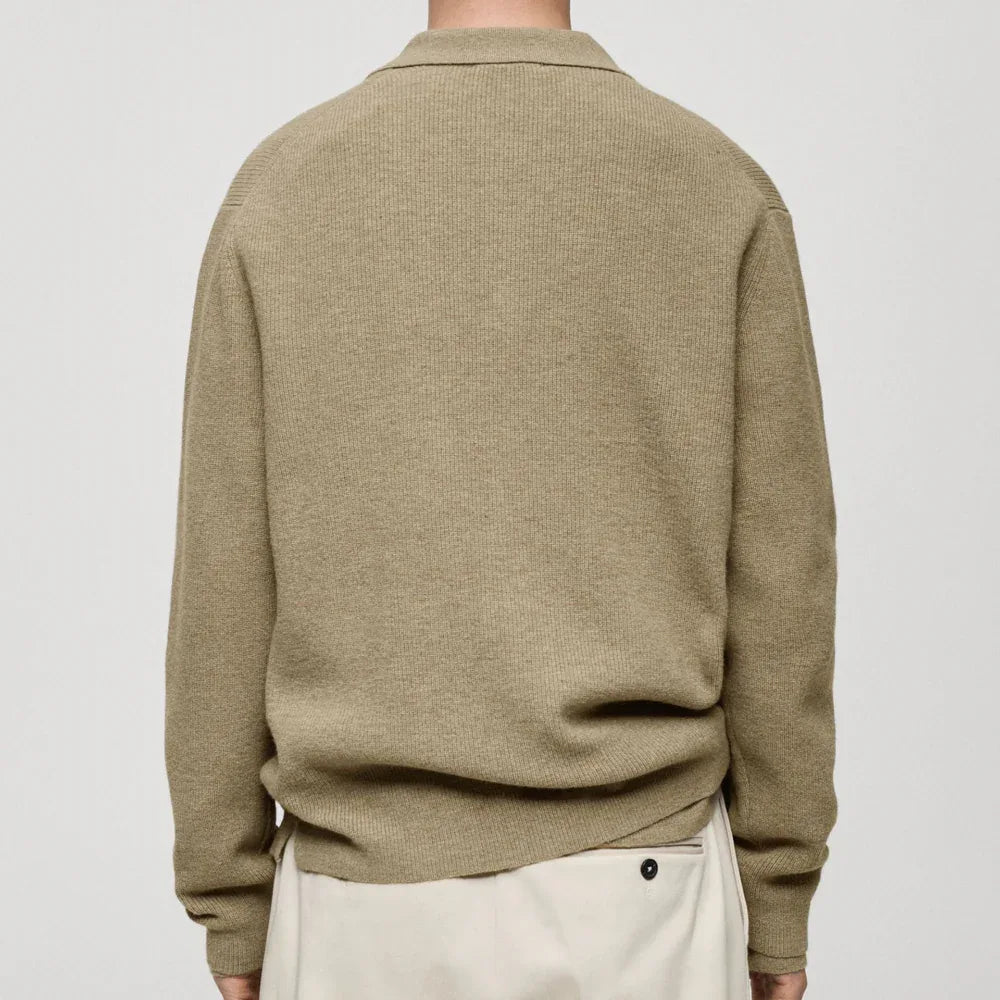 Pull décontracté uni pour homme