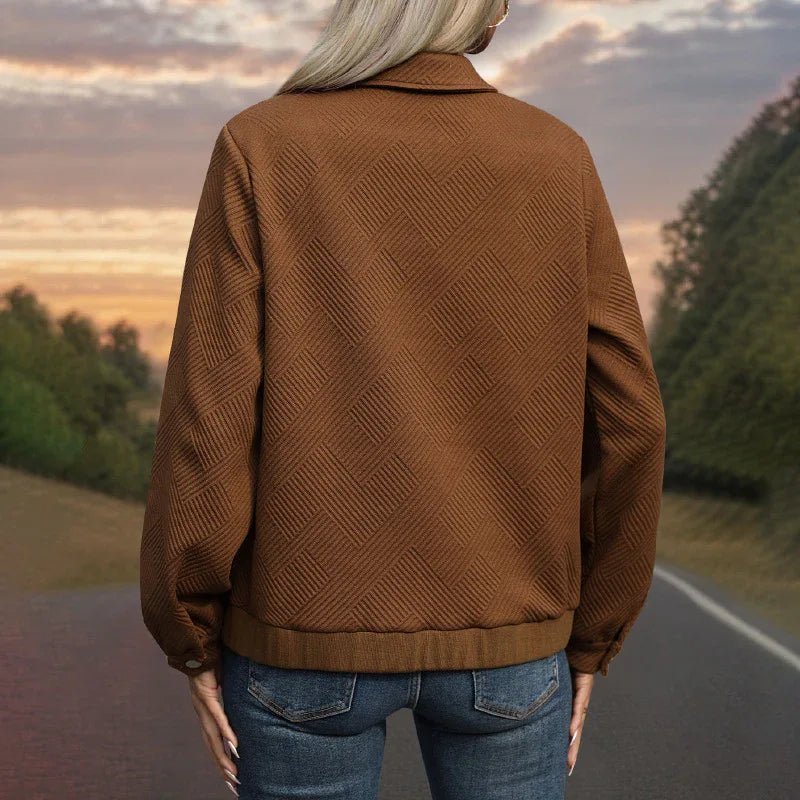 Veste décontractée ample style Maillard pour femme