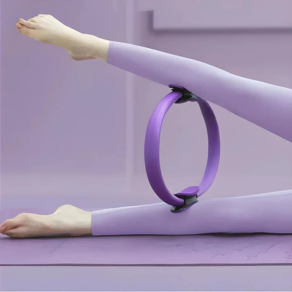 Anneau de Yoga Pilates Cercle Magique de Yoga Incassable Entraînement des Cuisses, des Abdominaux et des Jambes pour Femmes, Équipement d'Exercice pour la Maison