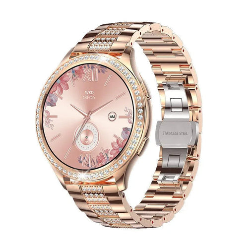 AK53 Bluetooth Calling Heart Rate Blood Pressure Blood Oxygen Monitor Weather Smart Watch