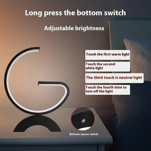 Lampe de Nuit de Chevet LED d'Ambiance, Décorative et Compacte