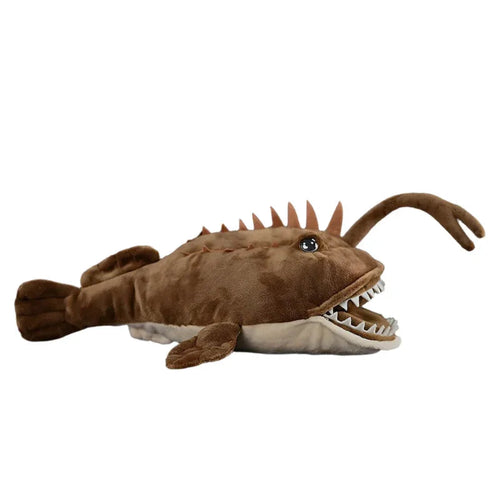 Peluche en forme de baudroie américaine ou de poisson-lanterne