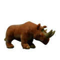 Ancienne créature égyptienne, rhinocéros en peluche à double corne et pattes lourdes