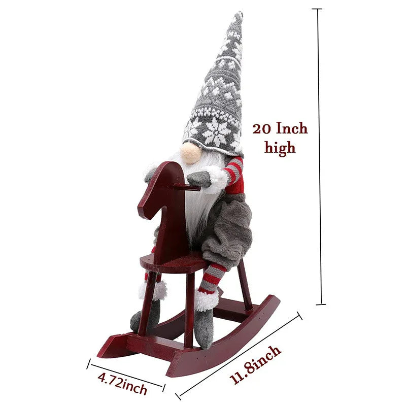 Poupées de Noël sans visage à suspendre décorations ornements