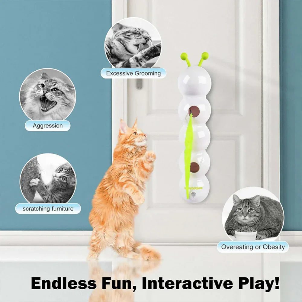 Pet Teasing Wiederaufladbares intelligentes interaktives lustiges Katzenspielzeug