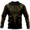 Kapuzenpullover für Herren mit Wikinger-Runenmuster