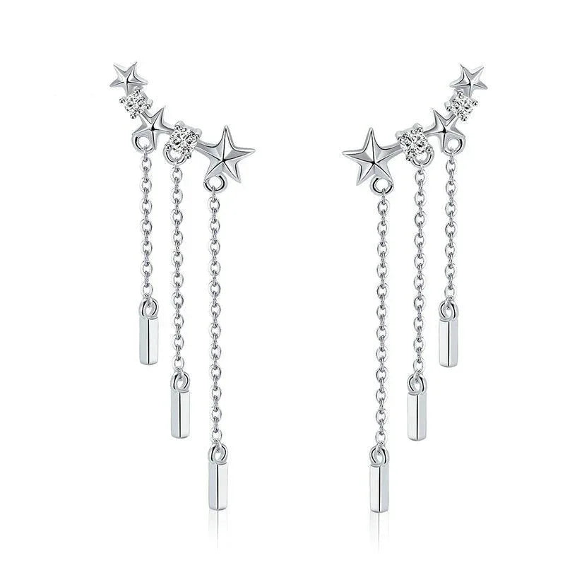 Boucles d'oreilles tendance en argent sterling 925 pour femmes