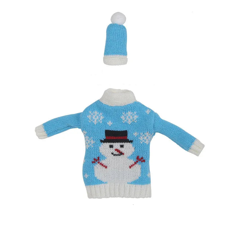 Décorations de Noël en tricot pour bouchons de bouteilles