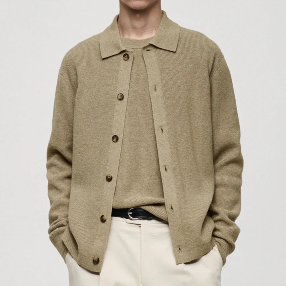 Pull décontracté uni pour homme