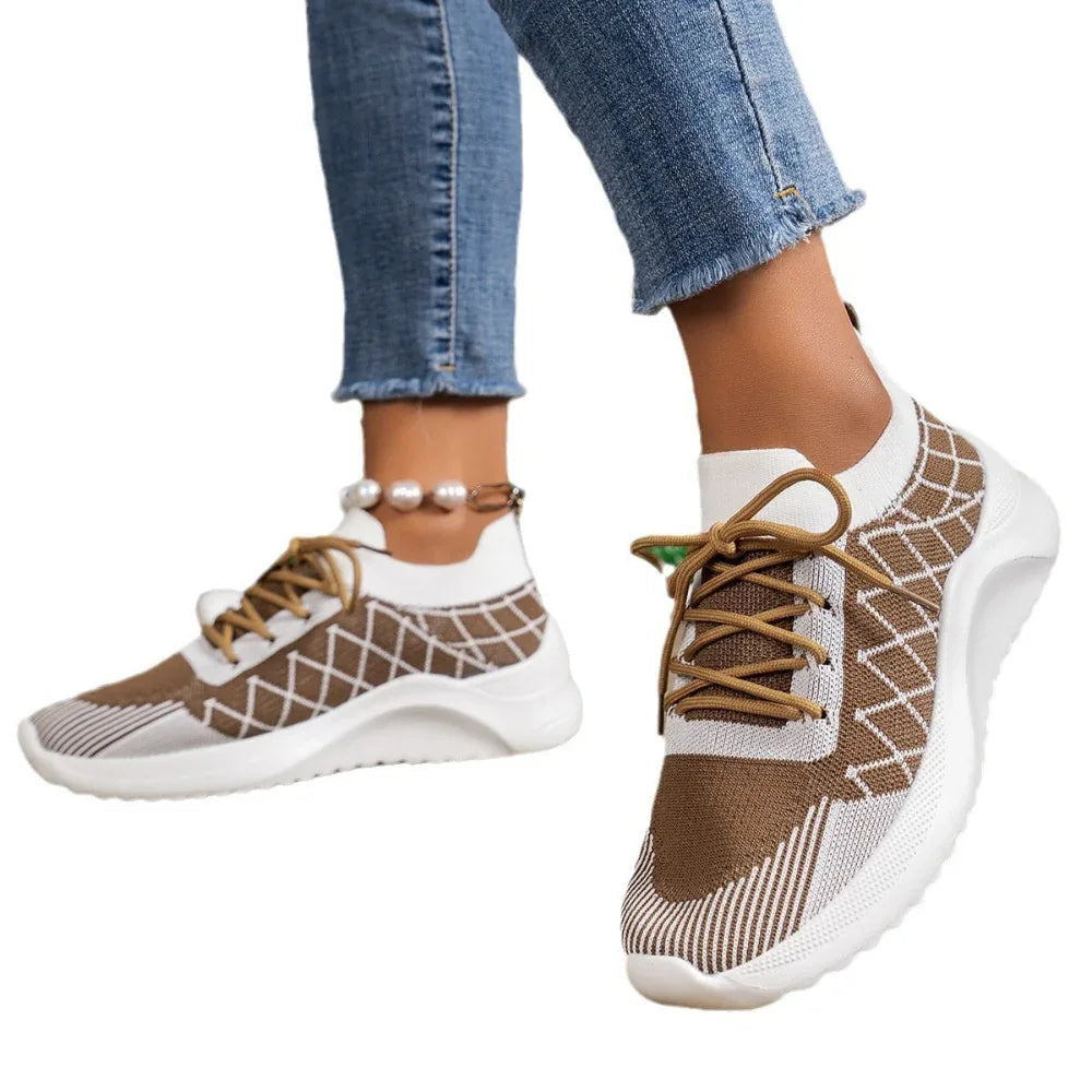 Baskets Flyknit décontractées pour femmes rondes