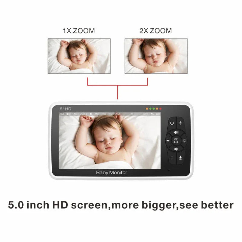 Babyphone HD Vision Nocturne Caméra Wifi Sans Fil Pour La Surveillance Et La Sécurité