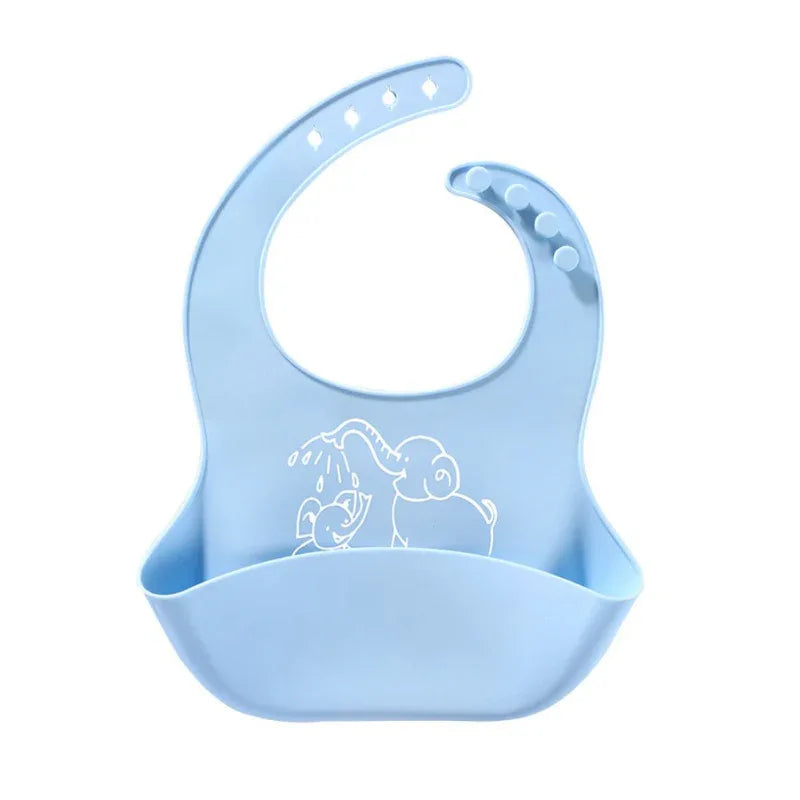 Babynahrung Silikonlätzchen mit Elefanten-Print
