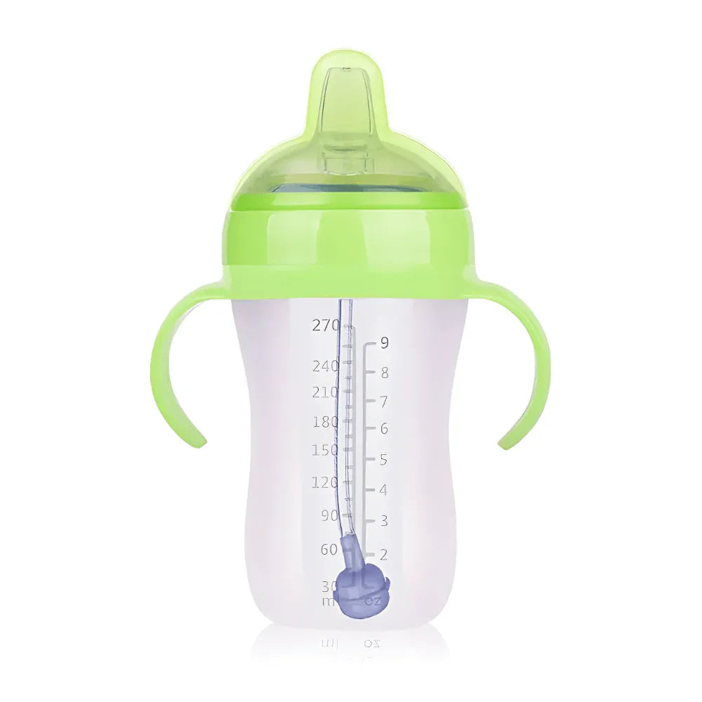 Baby-Vollsilikonflasche mit Griffen
