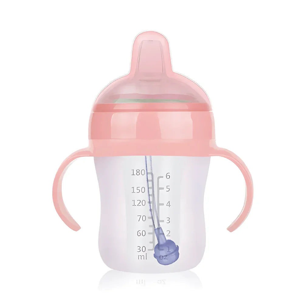 Baby-Vollsilikonflasche mit Griffen