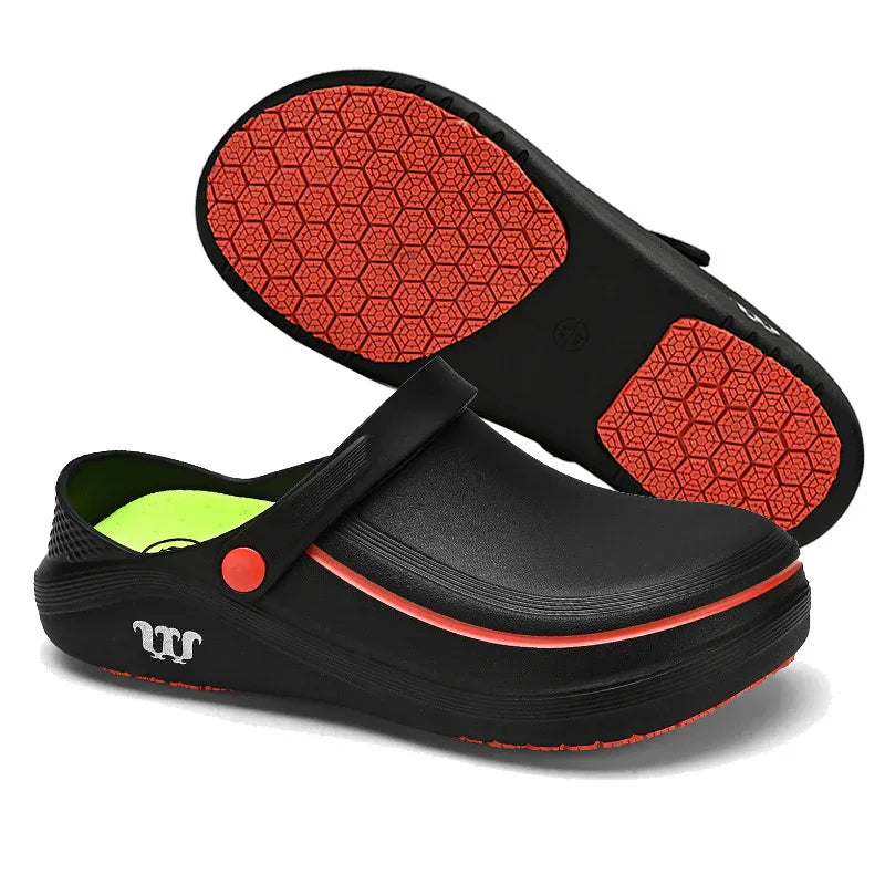 Herren rutschfeste, wasser- und ölbeständige Arbeitsschuhe/Clogs
