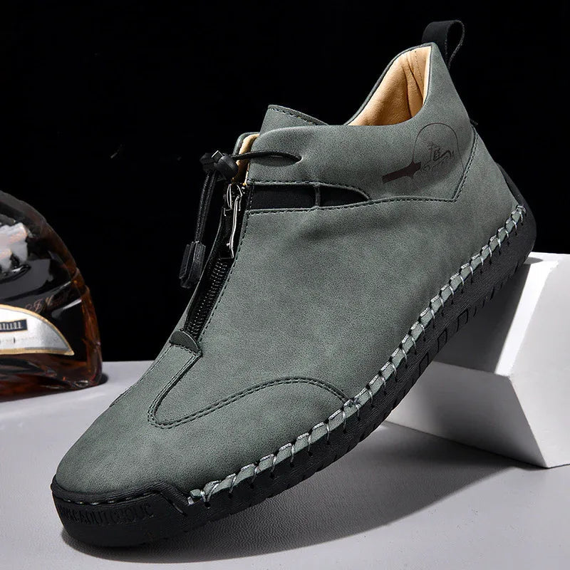 Chaussures en cuir décontractées légères et confortables pour hommes