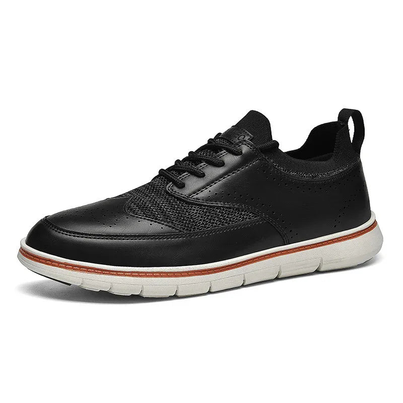 Chaussures Décontractées pour Hommes en Similicuir, Style Britannique
